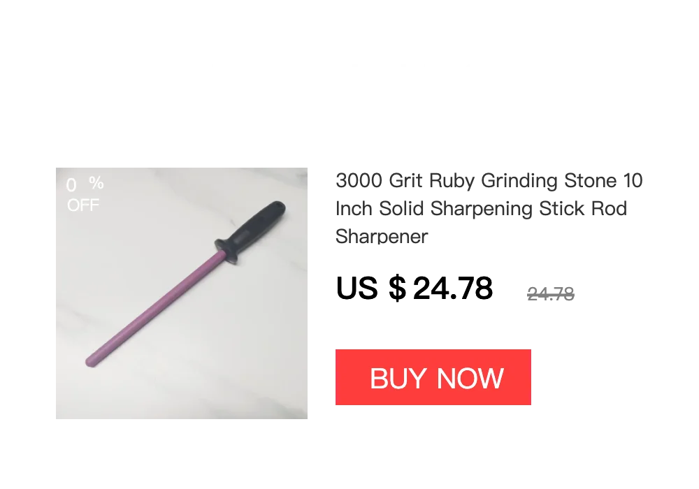 Ceramic Rod Knife Honing and Sharpening Stick for Stainless Steel Knives, 10' Inch/25 Centimeters