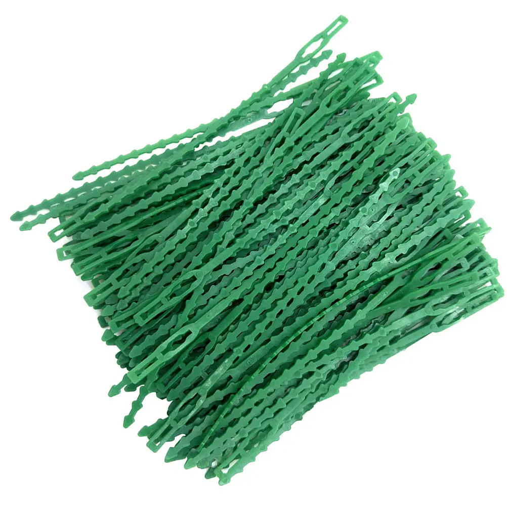 120Pcs Reusable Gardening Tree Cable Ties Sturdy Plastic Tree Plant Support Tie Smooth Safe Environmentally Friendly Straps