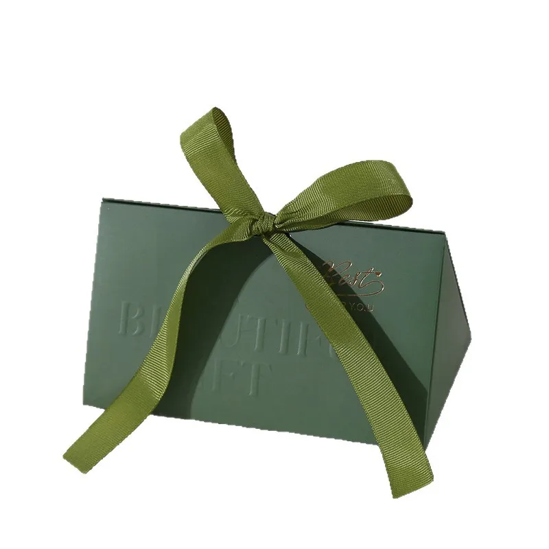 Elegante scatola per bomboniere triangolare per addio al nubilato, confezione regalo per souvenir, porta caramelle geometrico minimalista, premium