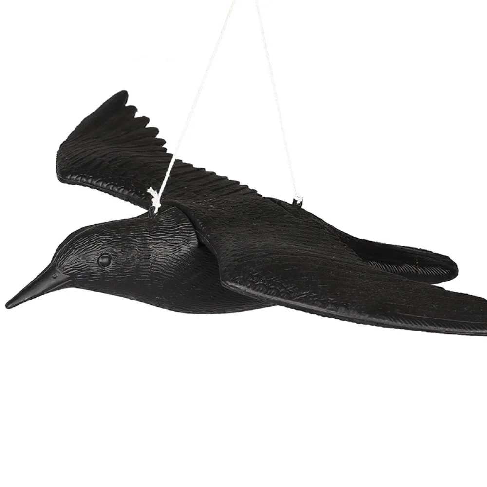 Simulation Crow Bird Repellent Statue Garden Outdoor Decoration Plastic Decoy Yard Protection Shooting Practice Tool