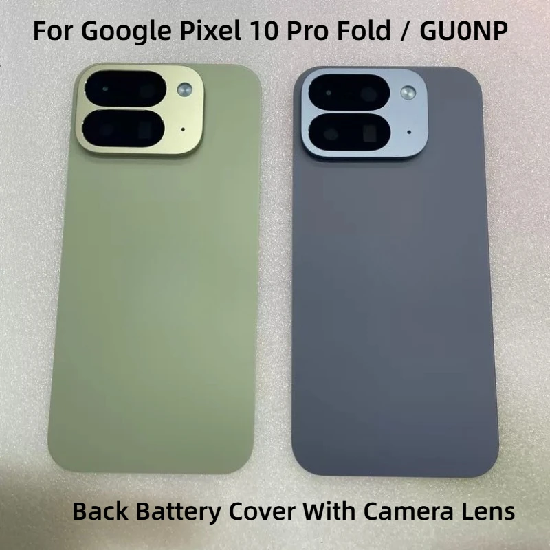 New quality Back Cover For Google Pixel 10 Pro Fold Back Battery Cover GU0NP Rear Case Housing  With lenses repair parts