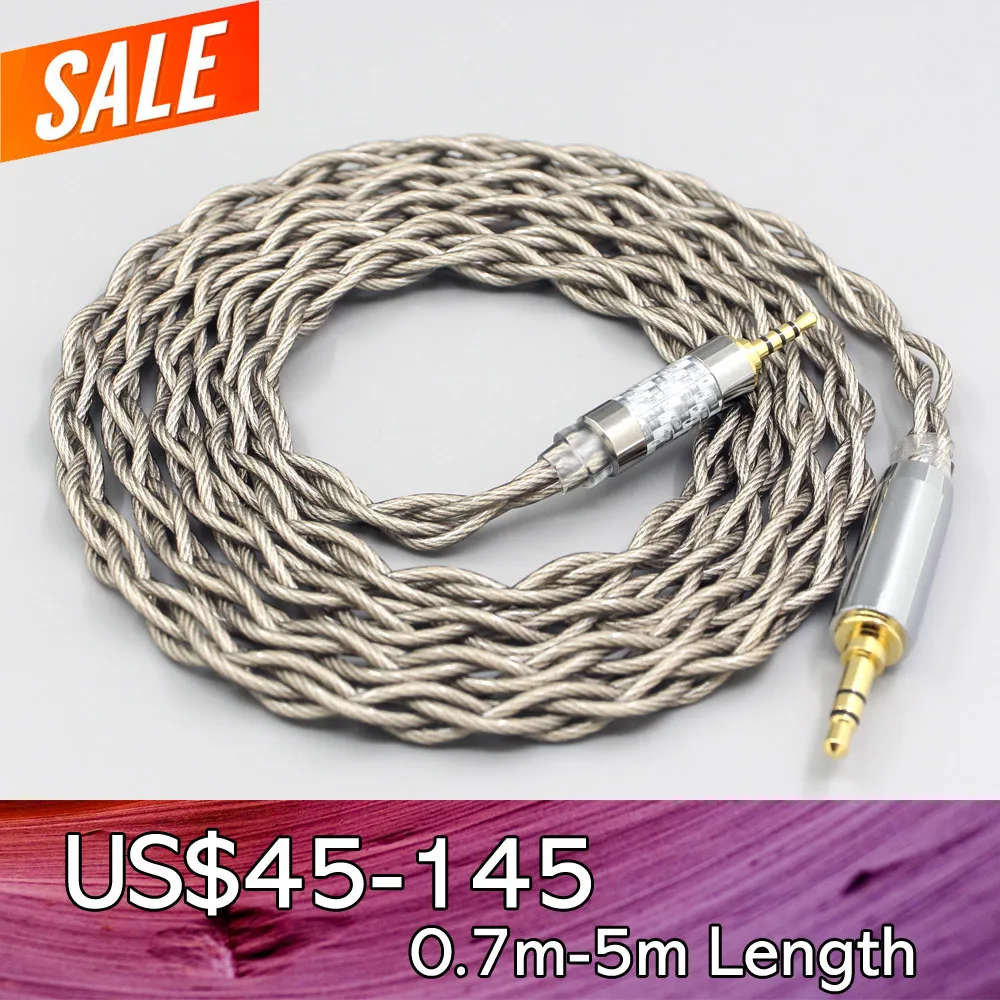 99% Pure Silver + Graphene Silver Plated Shield Earphone Cable For beyerdynamic DT 240 Pro DT240Pro Shure AONIC 50 LN007957