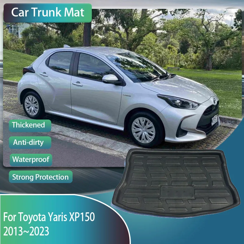 

Car Boot Mats For Toyota Yaris Vios Hatchback XP150 2013~2023 EVA Tray Carpet Mud Rear Trunk Pad Tapis Auto Accessories Interior