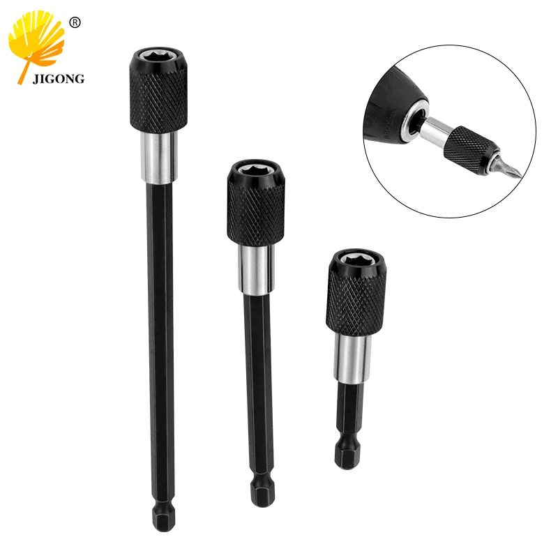 6.35mm 1/4 Hex Shank Quick Release Electric Drill Magnetic Screwdriver Bit Holder 60mm