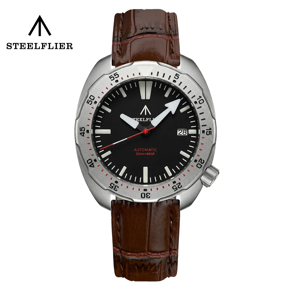 

2026 New STEELFLIER SF757 Diver Watch NH35 Automatic Mechanical Movement 200M Waterproof Super Luminous Luxury Men's Wristwatch