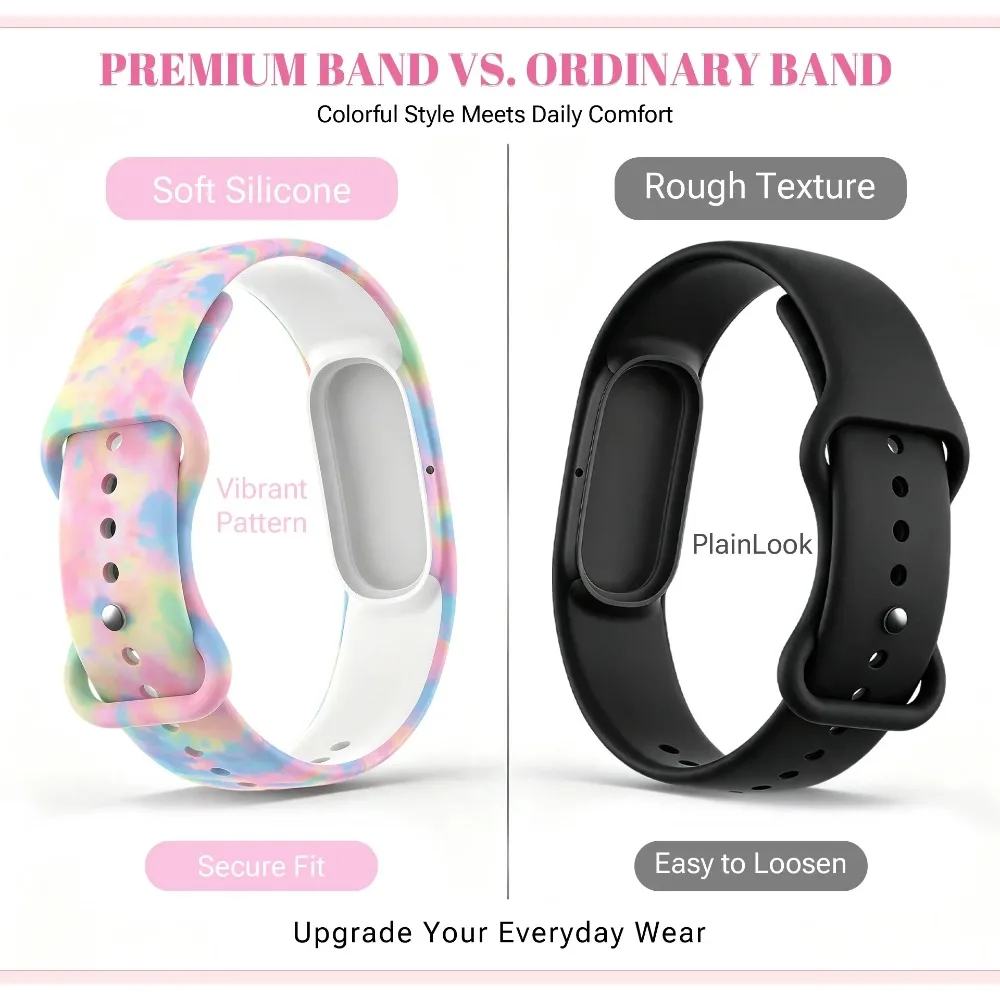 Painted Printing Silicone Strap for Google Fitbit Air Sports Soft Breathable Bracelet for Google Fitbit Air Watchband Accessory