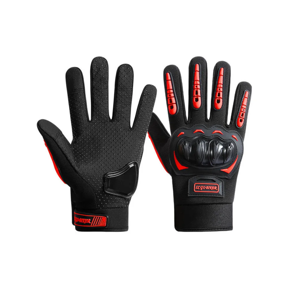 Motorcycle riding gloves anti-slip wear-resistant hard shell protection long finger motorcycle gloves