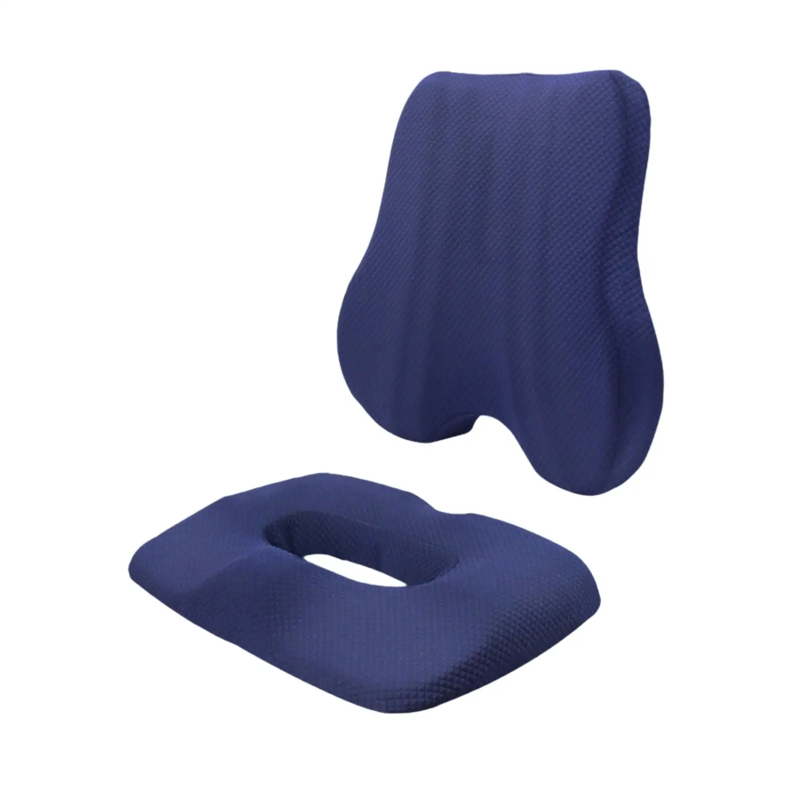 Polyester Fiber Seat Cushion Backrest Pillow Ergonomic Design for Desk Chair Home Office Car
