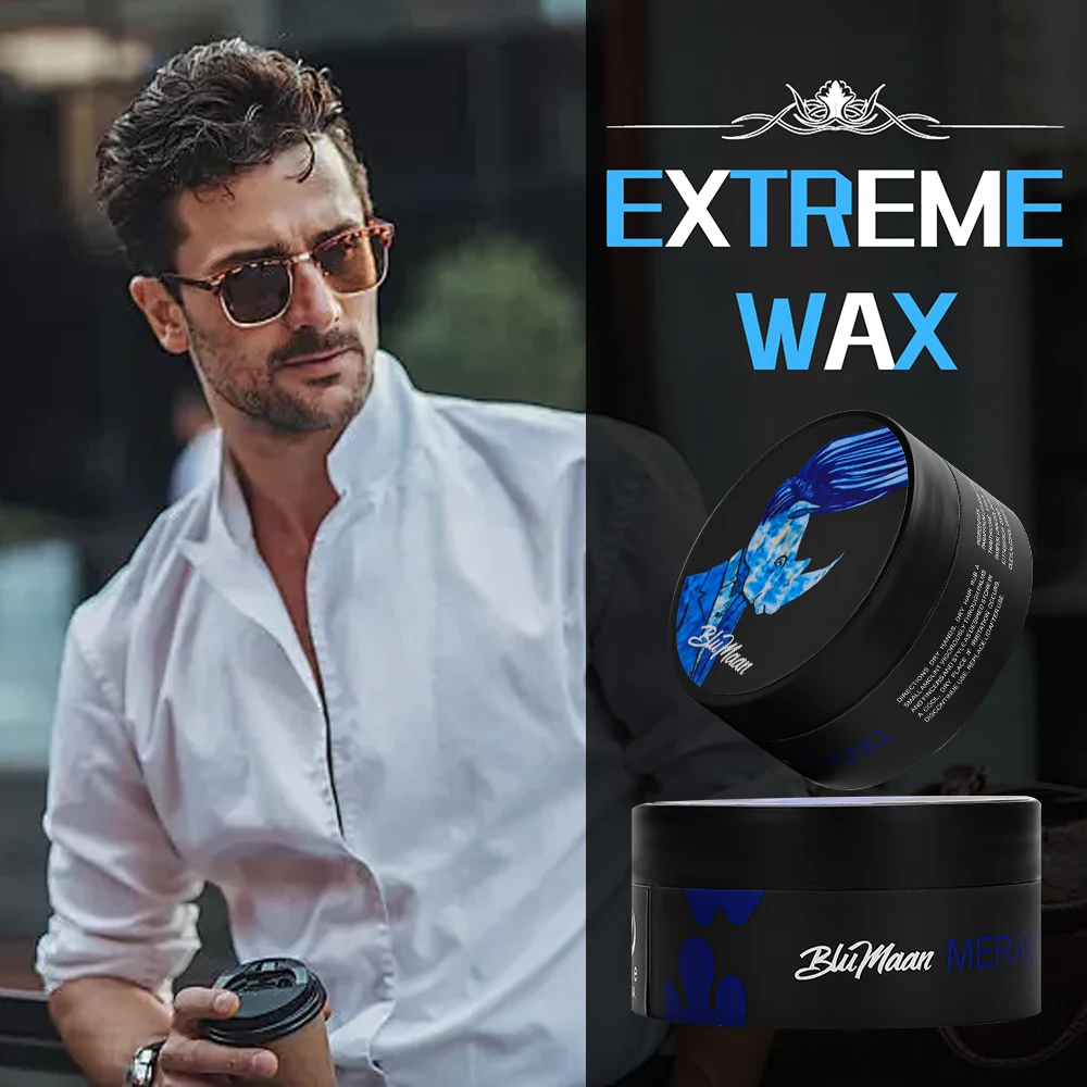 شمع الشعر للرجال، دهن قوي مع زيت الأركان | مرهم استعادة تصفيف الشعر، جل طبيعي لامع يدوم طويلاً للعناية اليومية بالشعر #4