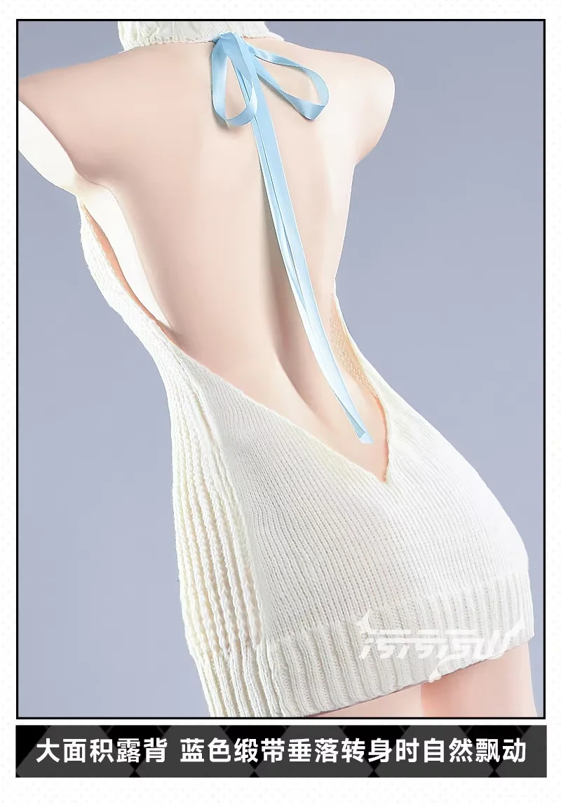 

Ryūge Kisaki Game Blue Archive Cosplay Costume Uniform Women's sexy cat nightgown hat socks Halloween carnival white sweater