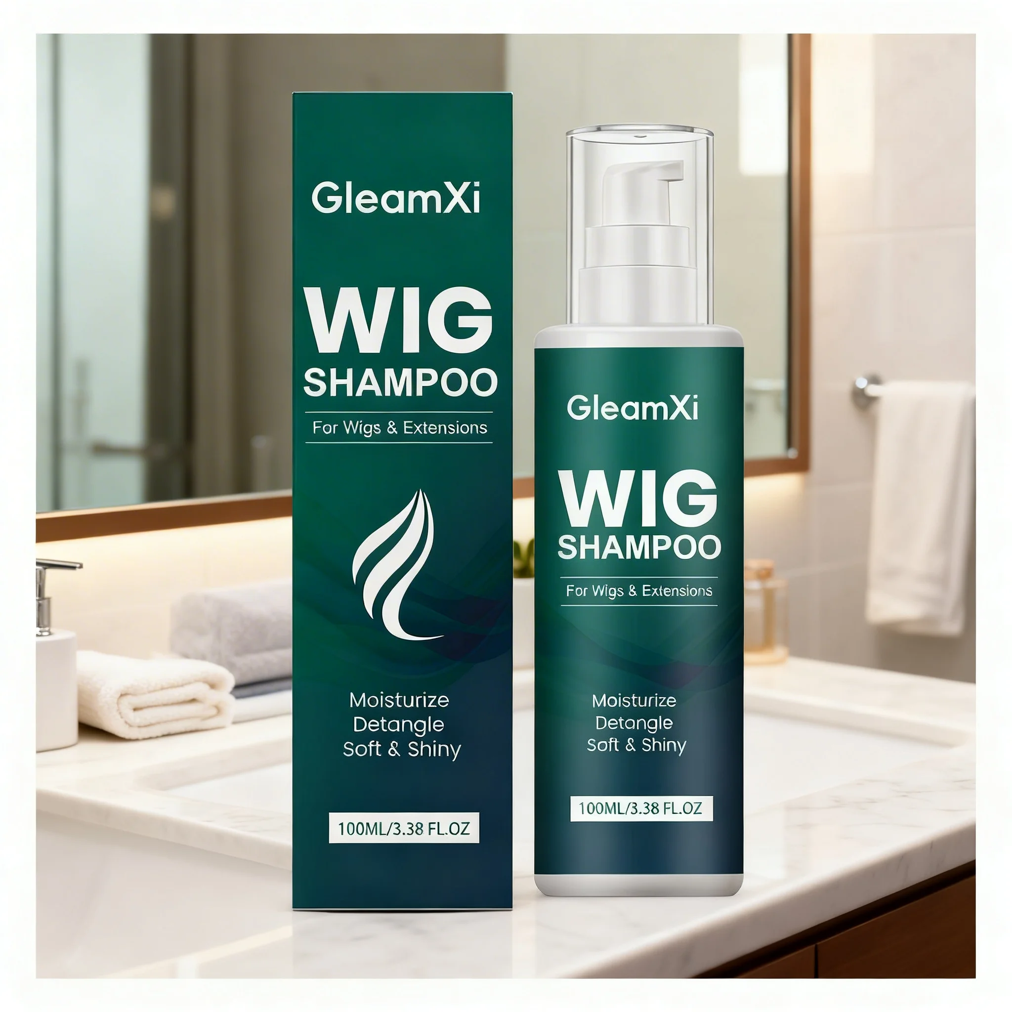 

1/2PCS 100ML Wig Shampoo Professional Anti-Frizz Softening Wig Care Shampoo Deep Cleansing Moisturizing Hair Shampoo For All Wig