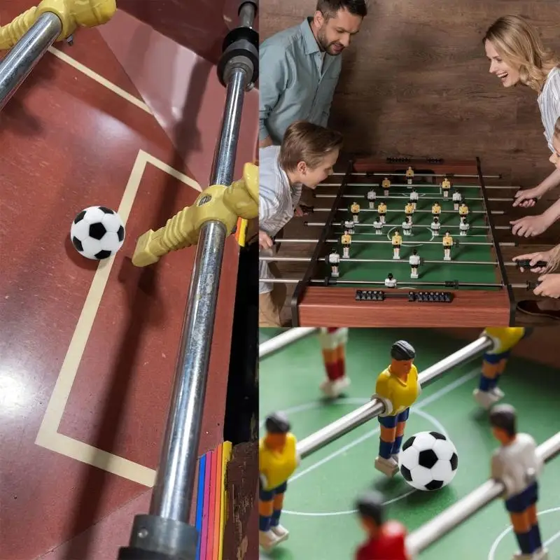 31BE Set of 6 23mm Foosball Balls Table Football Balls Replacement Resin Materials for Foosball Machine Standard Game Piece