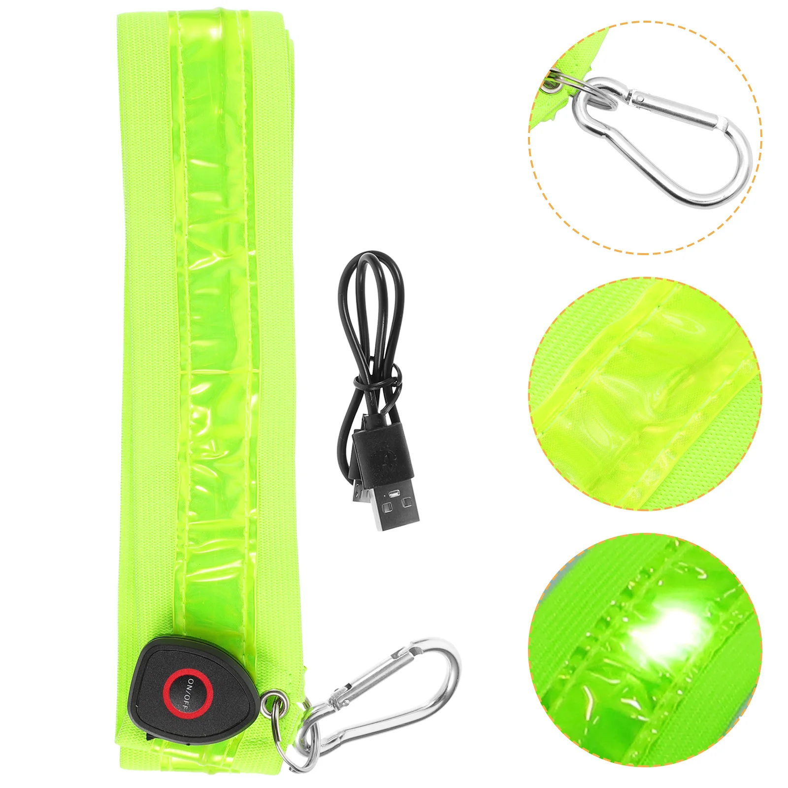 

Glowing Shoulder Strap with LED Lights Breathable Lightweight Design for Night Running Climbing Walking Exercise Safety Use