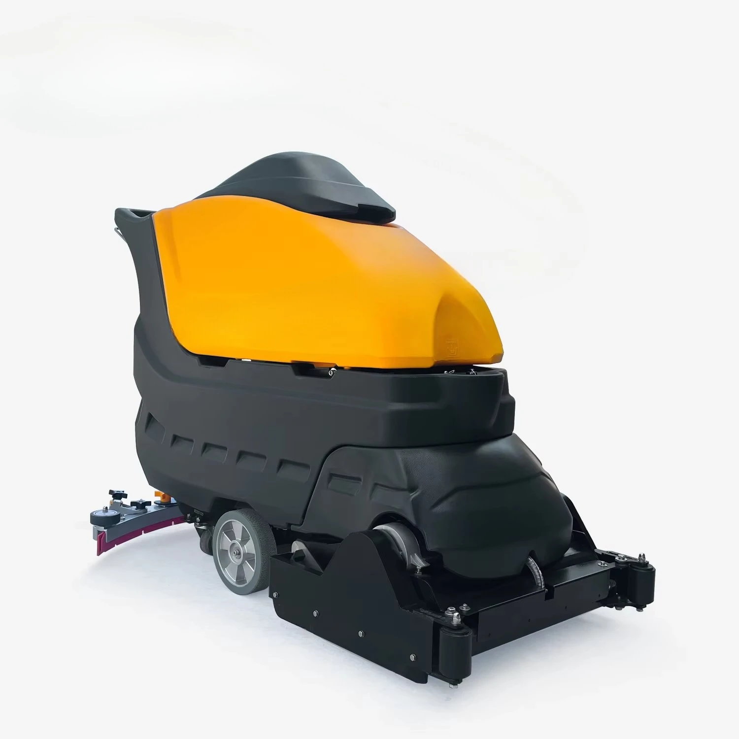 Multifunctional Electric Floor Cleaning Machine Hand-Push Sweeper-Scrubber with Double Roller Brush Design