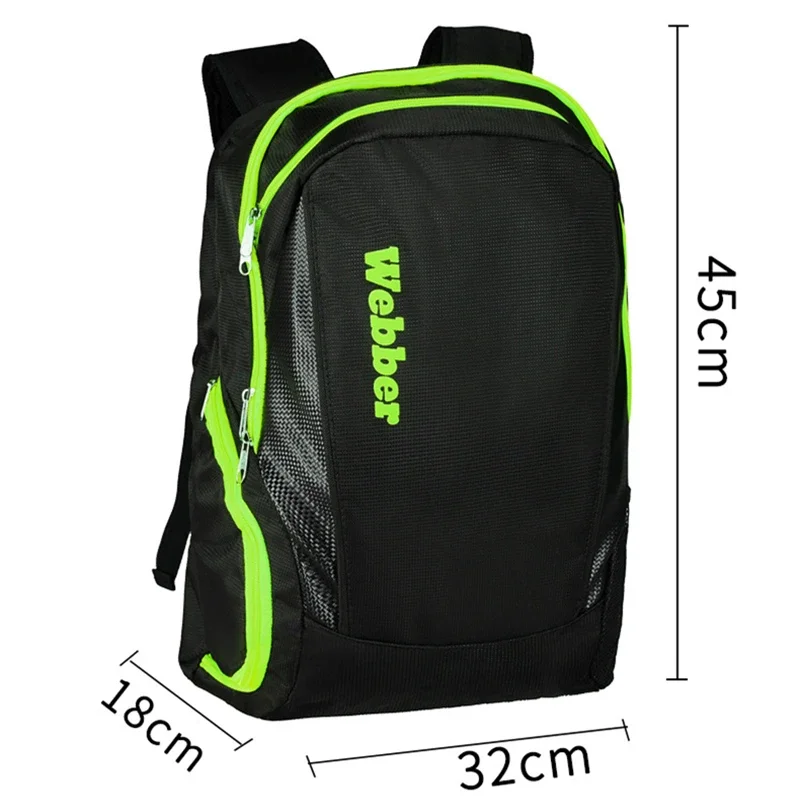 Multi-funcional saco de raquete badminton tênis mochila esportes fitness ginásio saco com sapatos independentes armazenamento raquete saco transportadora