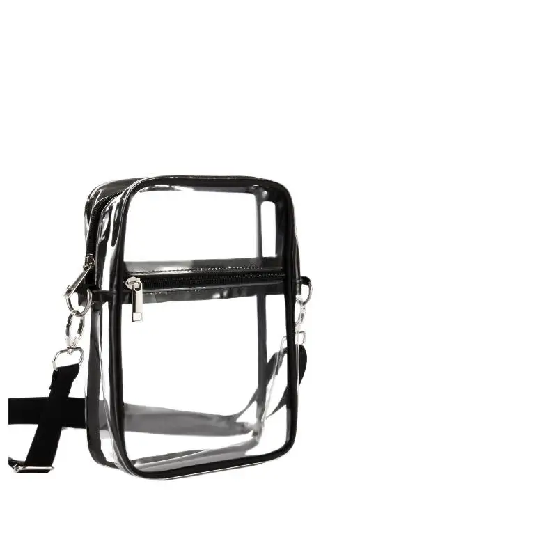 Transparente Taschen für Damen, leichte, stadiontaugliche PVC-Tasche mit Reißverschluss für Konzerte, Reisen, Veranstaltungen und den Alltag – Detail 7