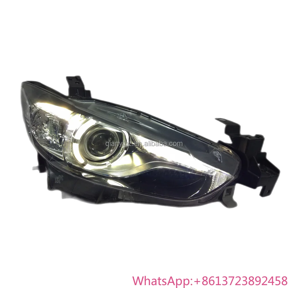 Stock FOR Mazda 6 Auto Parts 2014 AtENZA Xenon Headlight HD Fish Eye Lens LED DRL Projector Real Second Hand Remote Components