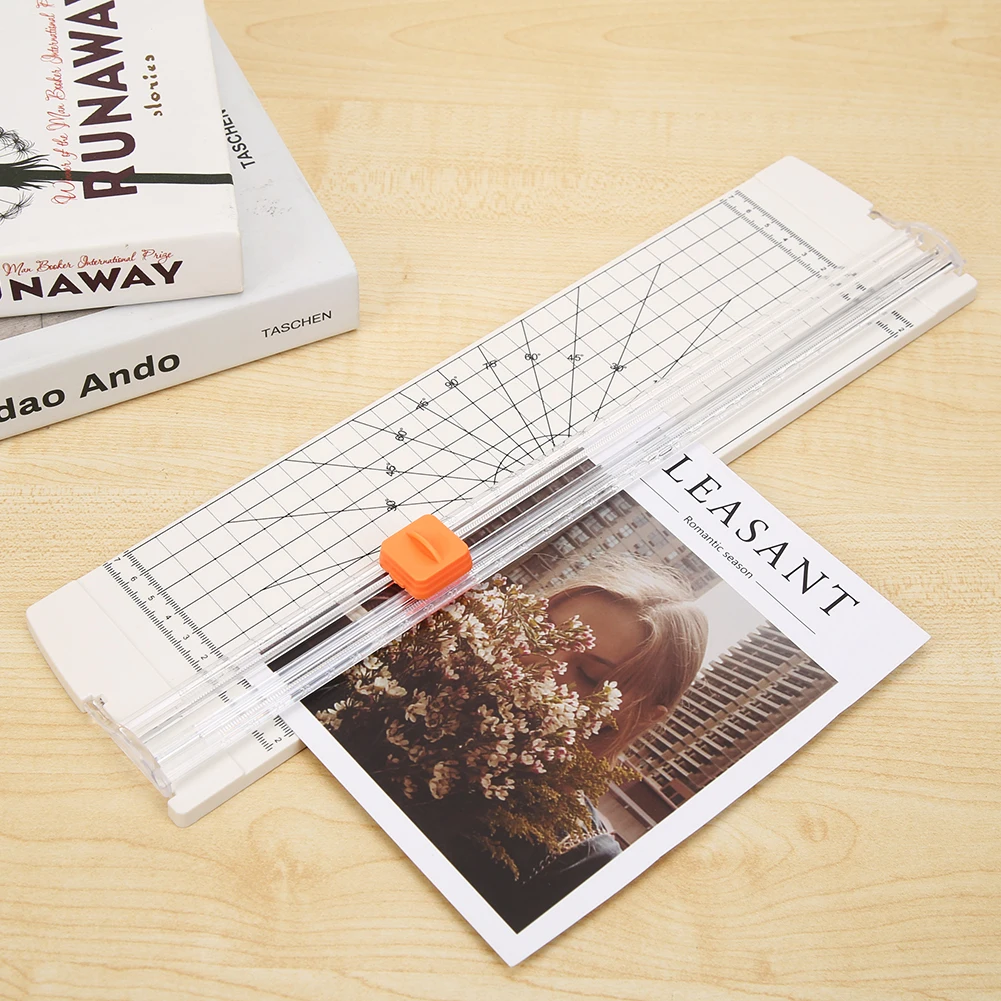 Plastic Base Portable A4 Paper Photo Trimmers Cutter Scrapbook Blade for Office