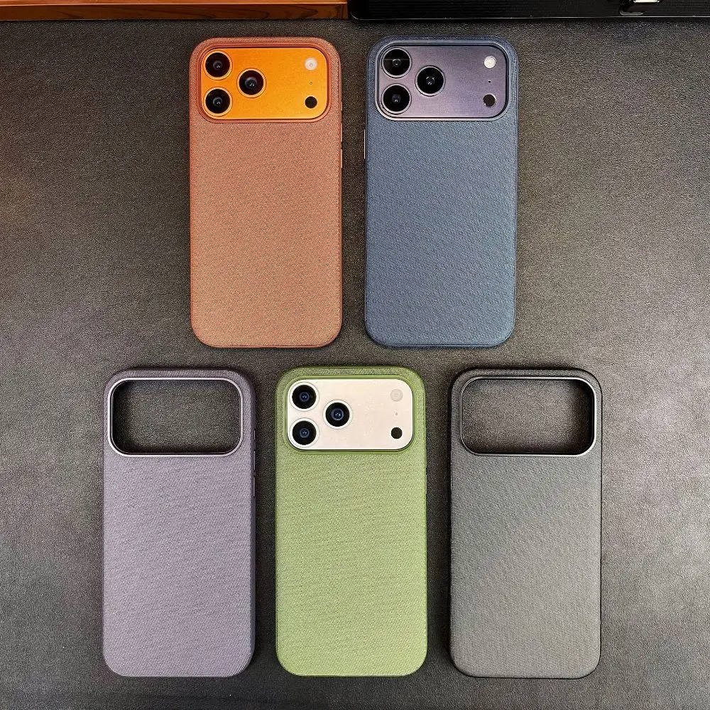 

Fashion Solid Color Phone Case for iPhone Air 13 14 15 16 17 Pro Max with Built in Magnetic Charging