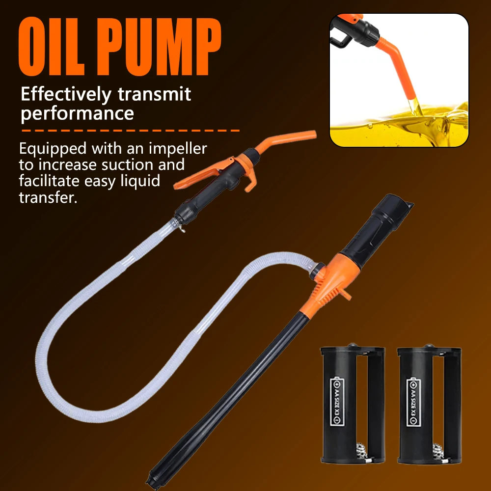 

Electric Oil Pump Battery Powered Portable Hose Oil Pump Outdoor Automotive Repair Fluid Delivery Pipe Pumps Water Fuel Transfer
