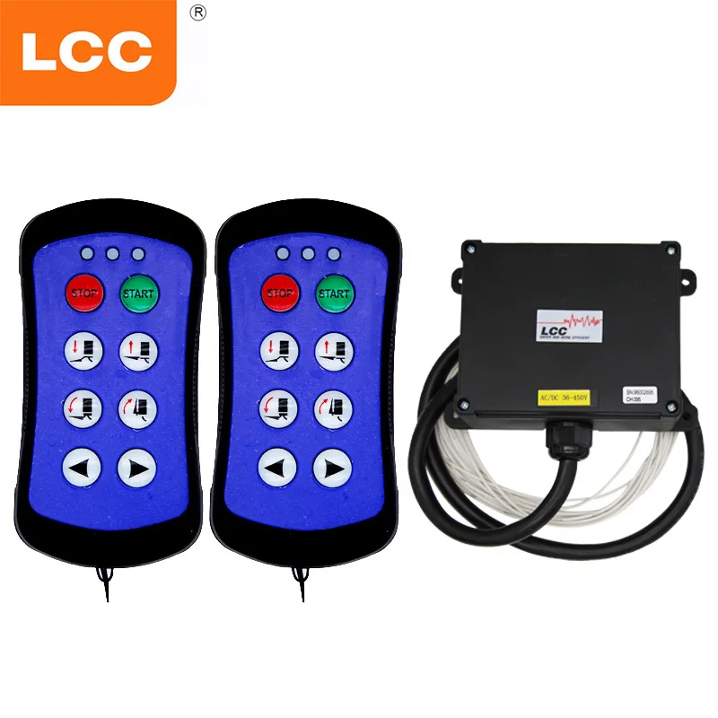 LCC 6 Buttons Single Speed Car Tailgate Control Switch Wireless Industrial Remote Control Lift Crane Control