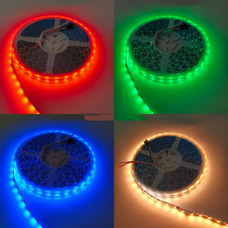 5M RGBW/RGBWW 4 color in 1 LED Strip Tape 60/84/96leds/m 5050 SMD flexible high brightness Lights Bar DC 12V 24V IP30/65/IP67