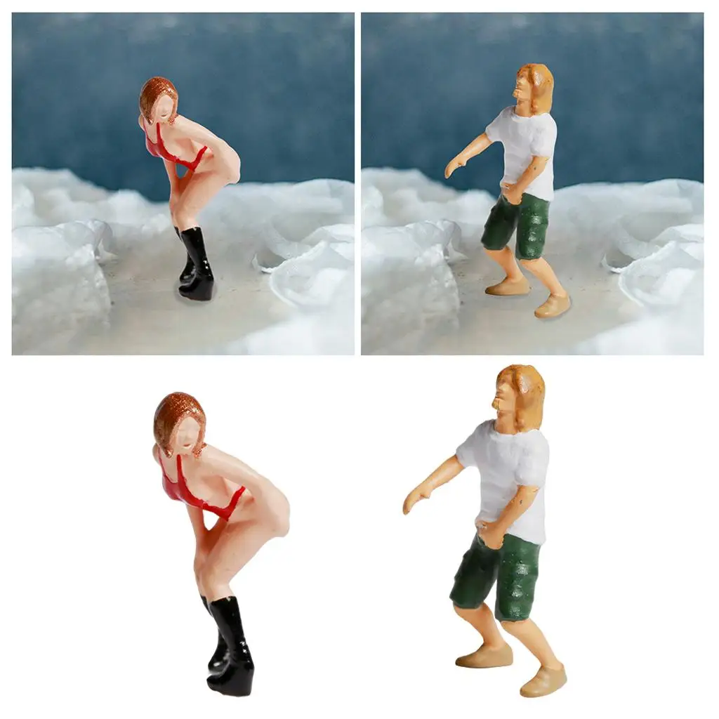 

HO Scale Models People 1:87 Scale Resin Colorful Standing People Figures Models