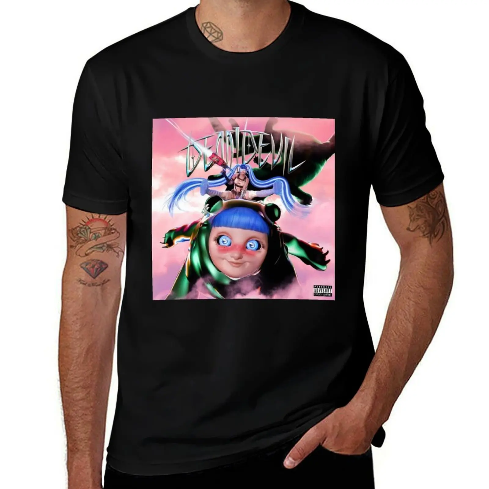 

Ashnikko- Demidevil T-Shirt Trendy Pattern T-Shirt for Men