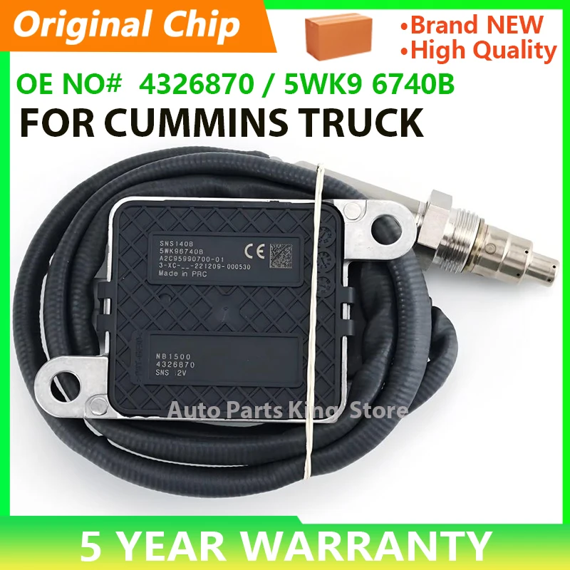 

4326870 3687930 4326870RX 5WK96740B Original New Inlet Nitrogen Oxide NOX Sensor For Cummins 11.9L 15L ISX15 2013-18