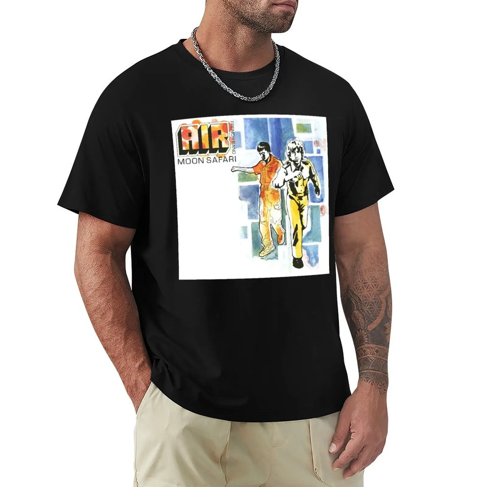 

Moon-Safari---Air--Classic-T-Shirt T-Shirt shirts graphic tees kawaii clothes Short sleeve tee big and tall t shirts for men