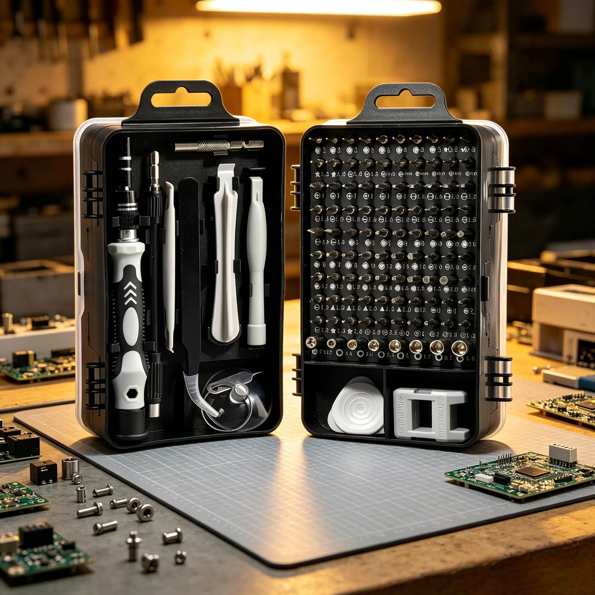 115-in-1 Magnetischer Präzisions-Schraubendreher-Bit-Satz, WEEKS Multifunktionales Haushalts-Reparaturwerkzeug-Set für Schrauben & Muttern