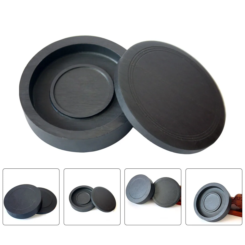 

Premium Calligraphy Inkstone With Cover Smooth Ink Grinding Stone Durable Practical For Beginners Compact Size Easy Cleaning
