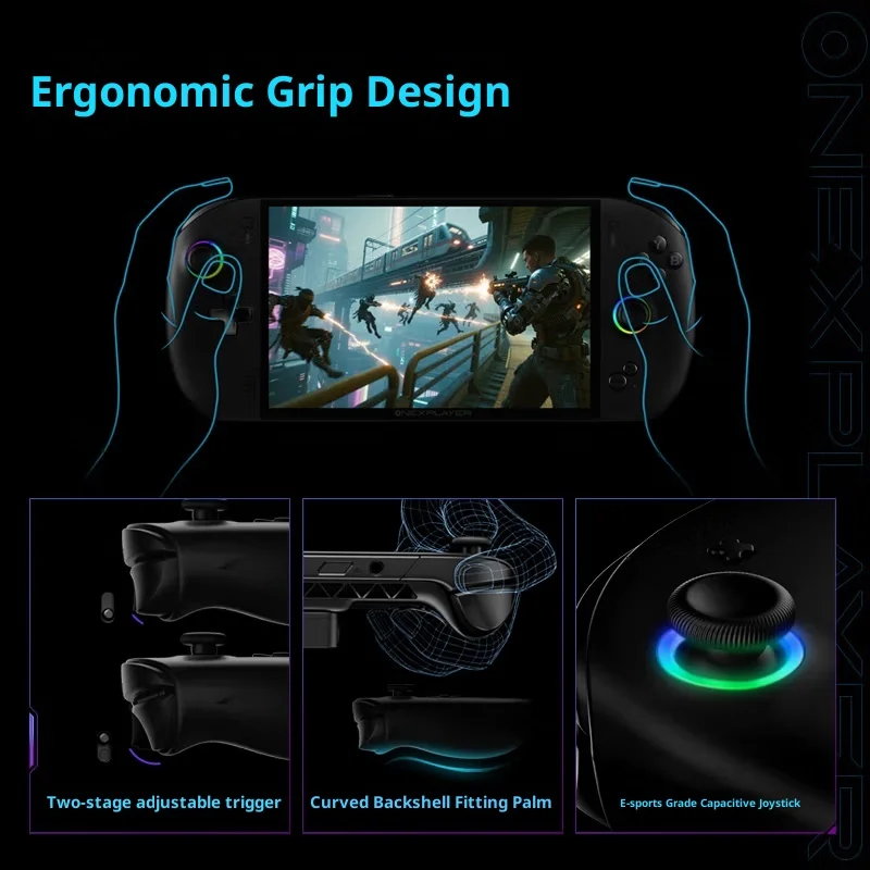 مشغلات الألعاب المحمولة OneXPlayer Fly APEX AMD MAX+395 128GB+2TB Windows11 وحدة تحكم ألعاب محمولة مبردة بالماء مع بطارية 85WH #6