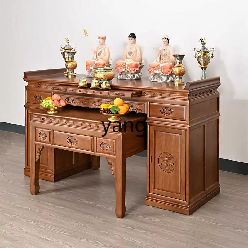 ZL all solid wood Buddha table New Chinese gongtai table Incense table Shentai