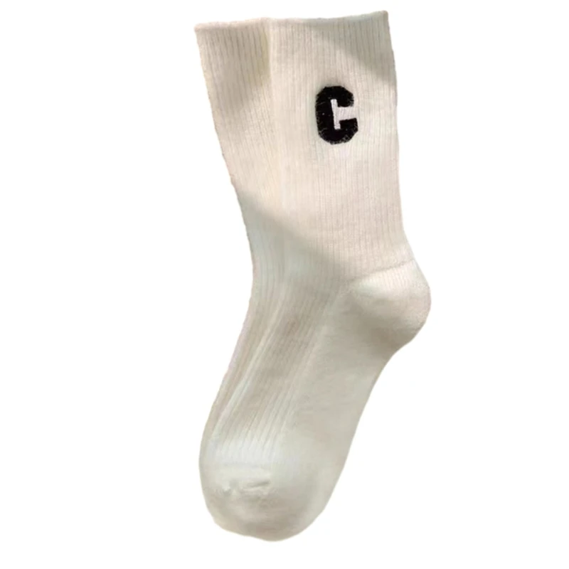 Chaussettes d'hiver unisexes douces, chaussettes maison confortables couleur unie avec accrocheur