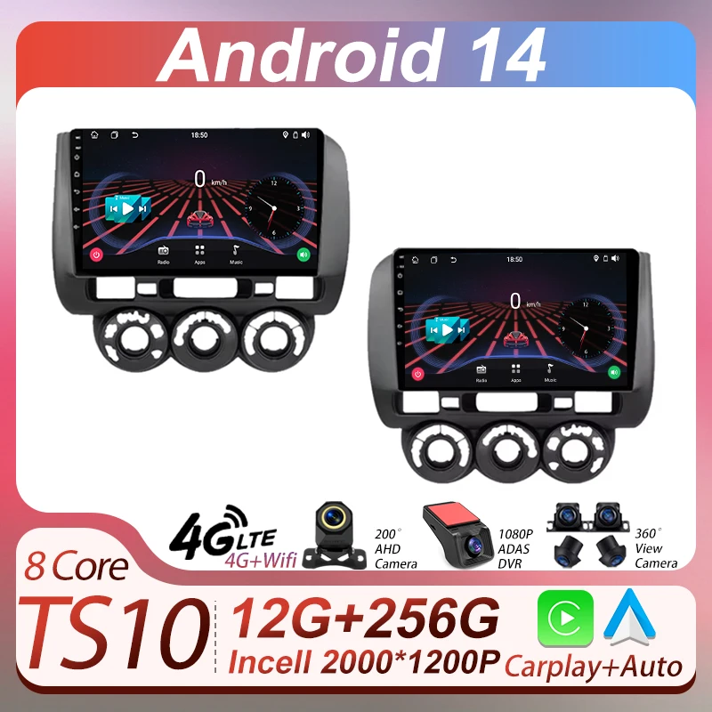 

Bluetooth Car Radio Player For Honda Jazz 1 GD 2001 - 2008 Fit 1 2001 - 2009 AutoMotive Smart Car Systems Android Touch Screen
