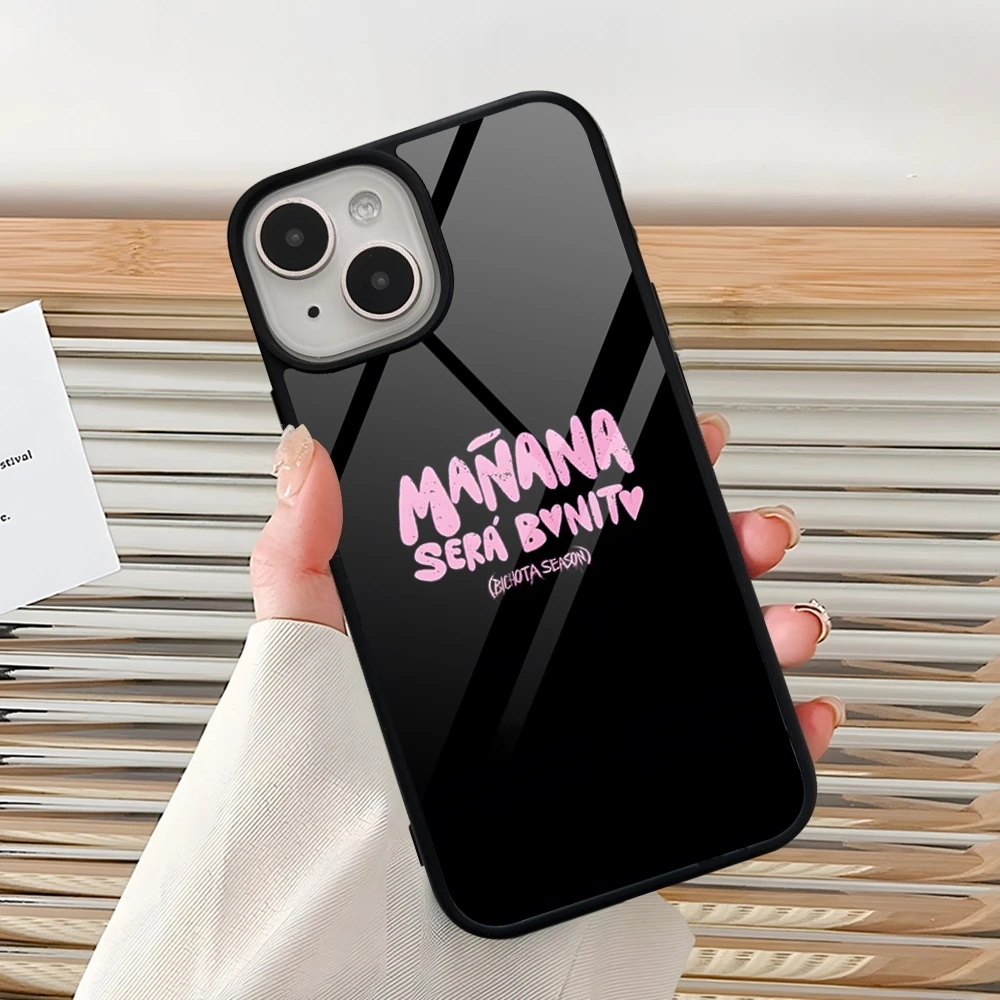 Karol G Manana Sera Bonito Phone Case For Iphone 16 Pro 15 Pro Max 14 12 11 13 Mini 8 7 Plus X Xs XR PC+TPU Design Cover