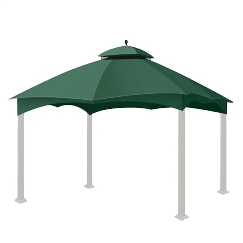 

Gazebo Canopy Top 10x12 Green Replacement Fits Allen Roth GF-12S004B TPGAZ17-002 Revamp Setup Easy Install Sun & Water Resistant