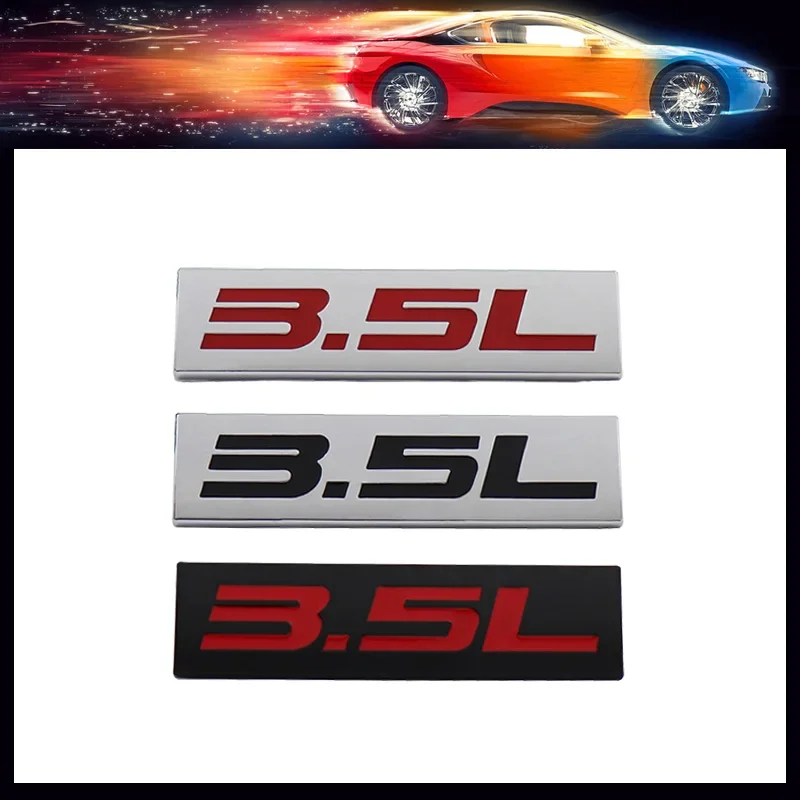 Premium for Universal 3.5L 3.5 L car Engine Hood Fender trunk Tail Rear Bonnet Nameplate Decal Emblem Badge Sticker