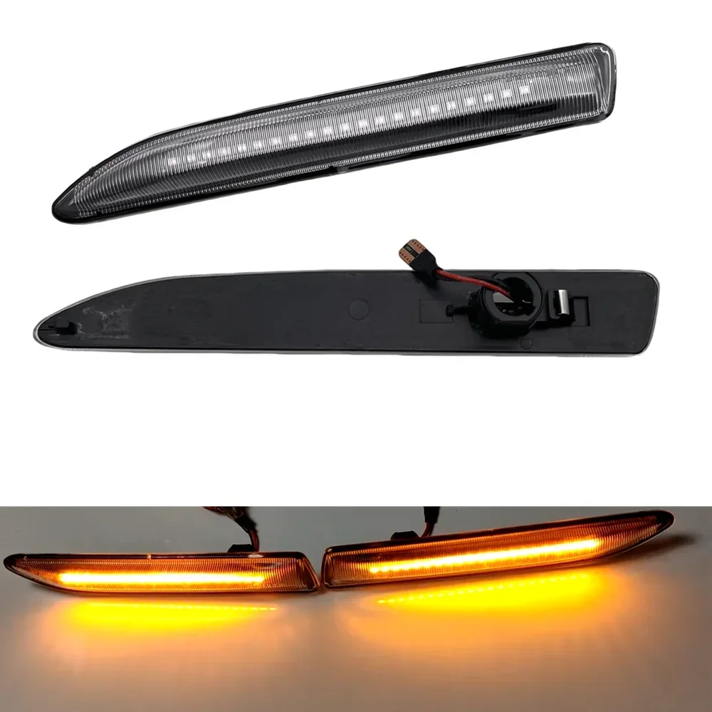 2X LED Dynamic Side Marker Turn Signal Light FOR Ford Mondeo Mk4 Hatchback Saloon Estate BA7 2007-2015 Sequential Blinker Lamps