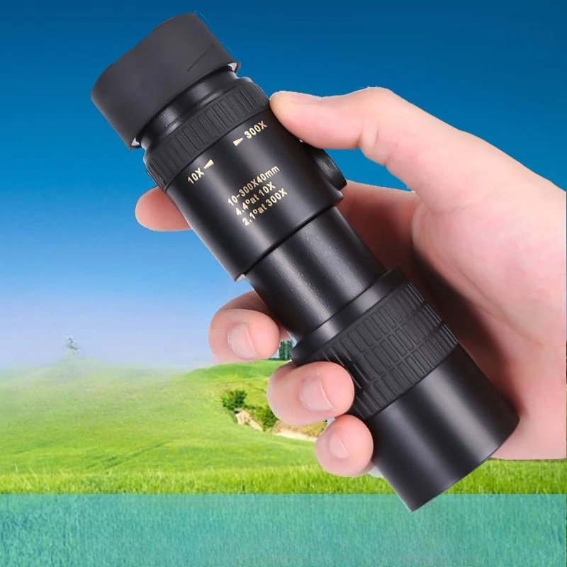 

Outdoor Monocular Telescope High-definition, High Magnification, Portable, Foldable and Variable Magnification 10-300X40