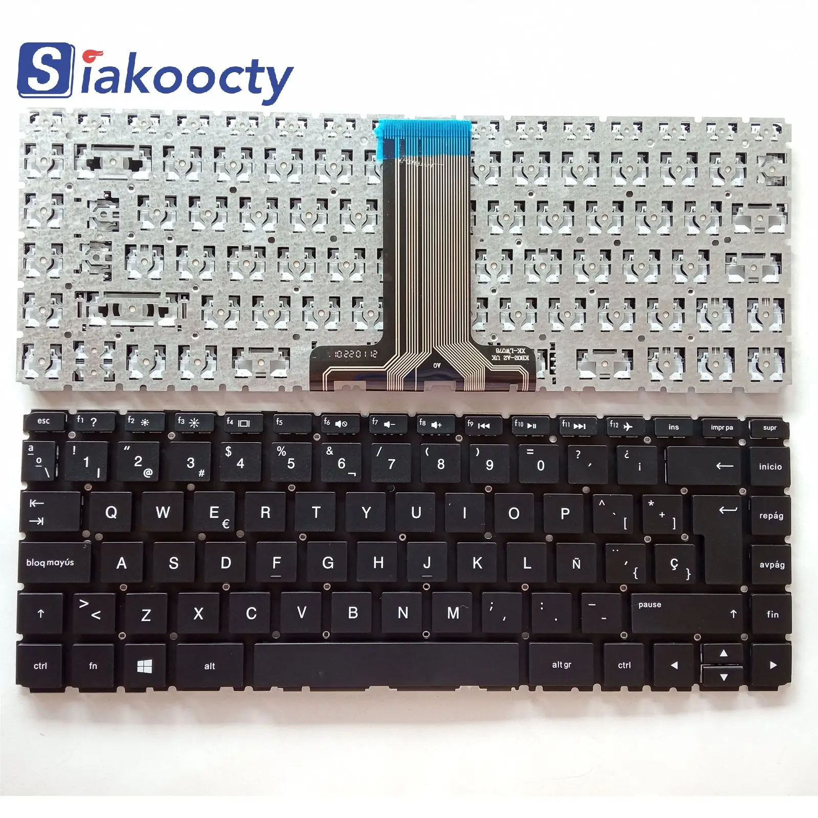 FOR HP Pavilion 14-ab000 14-ab100 14-ab200 Keyboard SP No Backlit Black