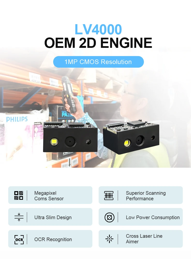 Wholesale Small LV30 1D 2D Codes Reader Barcode Engine CMOS CCD QR Code Scanning Module USB Stock