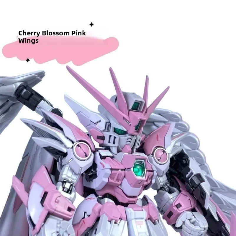 نموذج جاندام جناح جديد من GL MGSD بلون وردي ساكورا متدرج مع ملصقات مائية، طقم نموذج بلاستيكي عالي الجودة للهواة البالغين