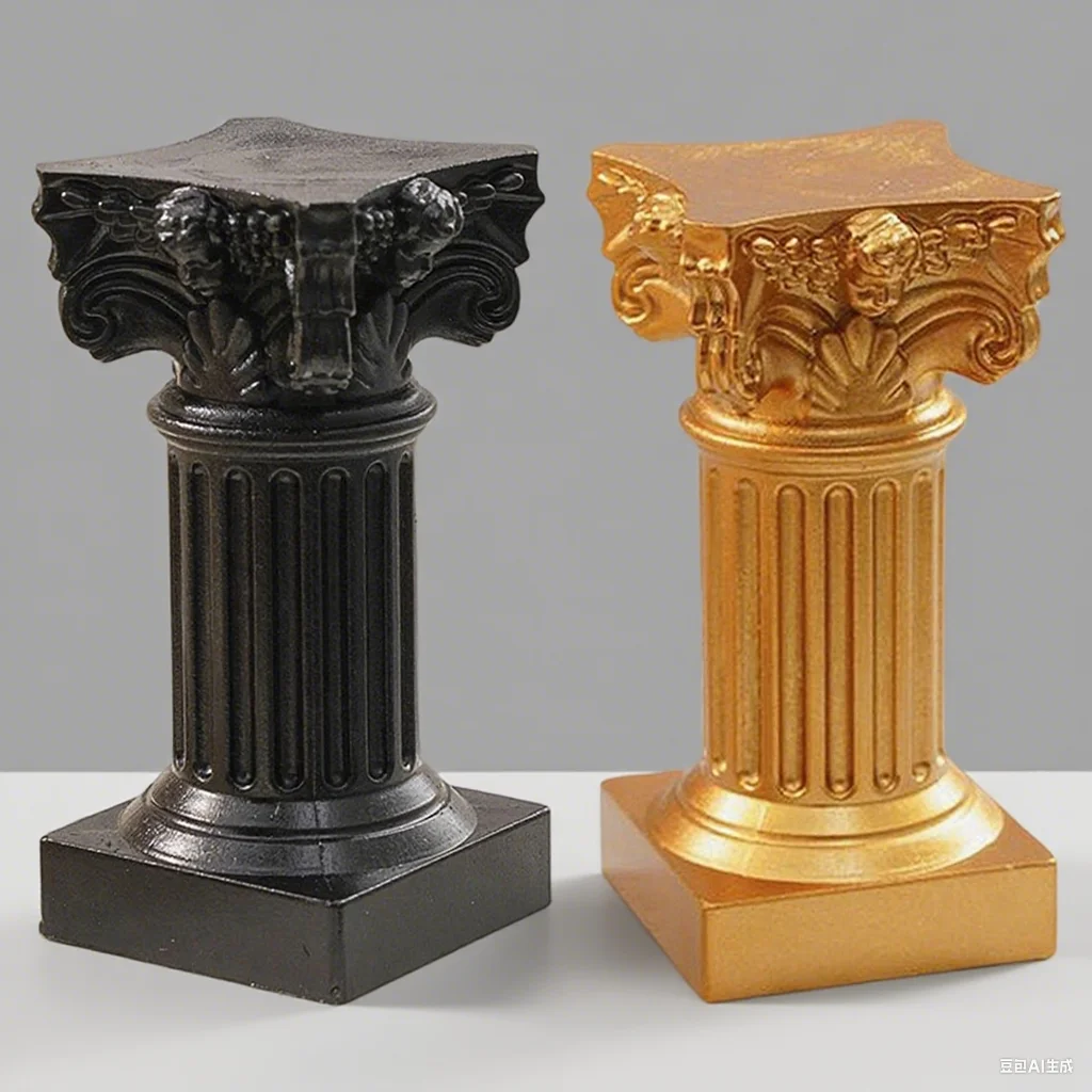Roman Pillar Greek Column Statue Pedestal Candlestick Stand Figurine Sculpture Indoor Home Dinning Room Garden Scenery Decor