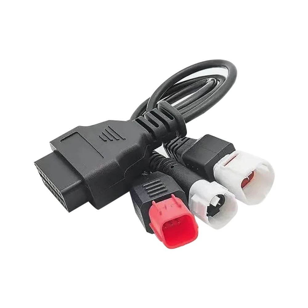 3 IN 1 for Yamaha 3pin 4pin for Honda 6pin OBD2 16PIN Motorcycle Diagnostic Connector Cable Adapter OBD 2 Motor Extension Cable