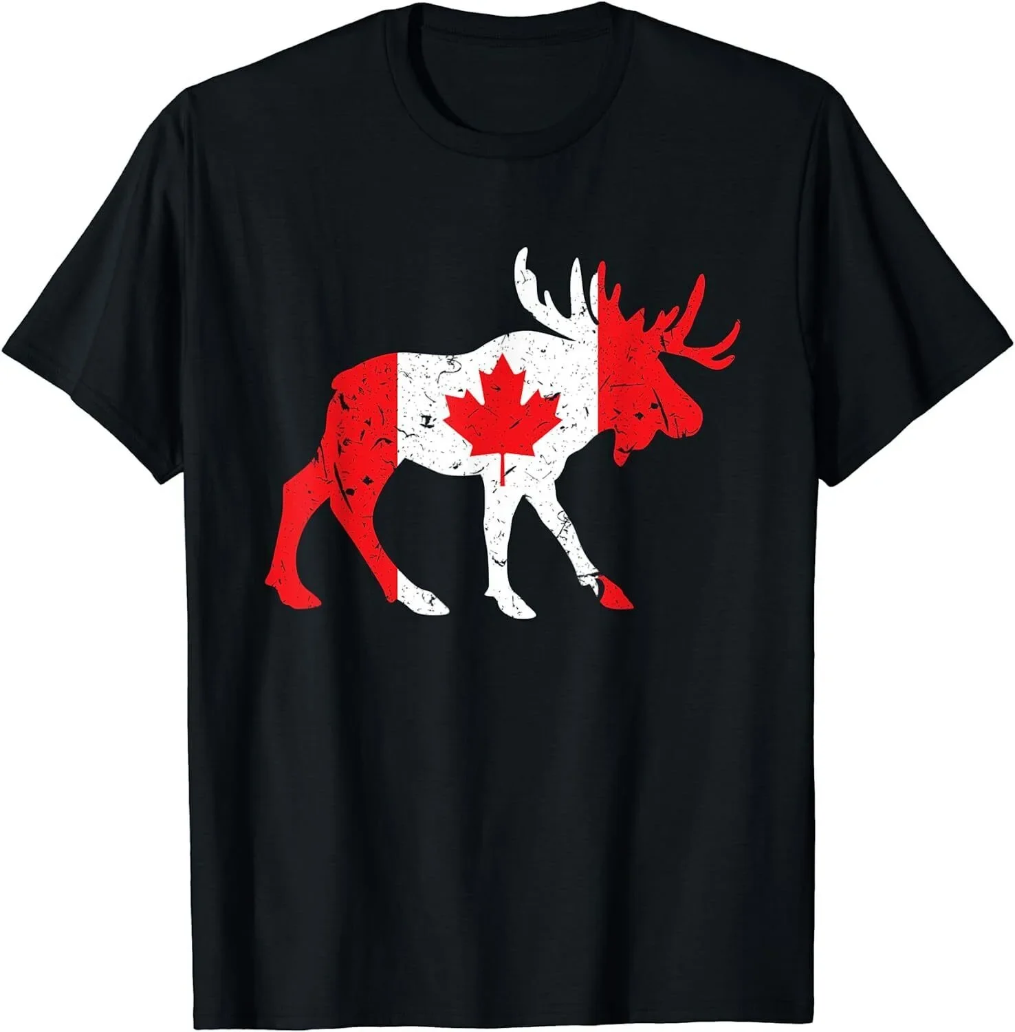 Maple Leaf Animal Canadian Flag Canada Gift Unisex T-Shirt