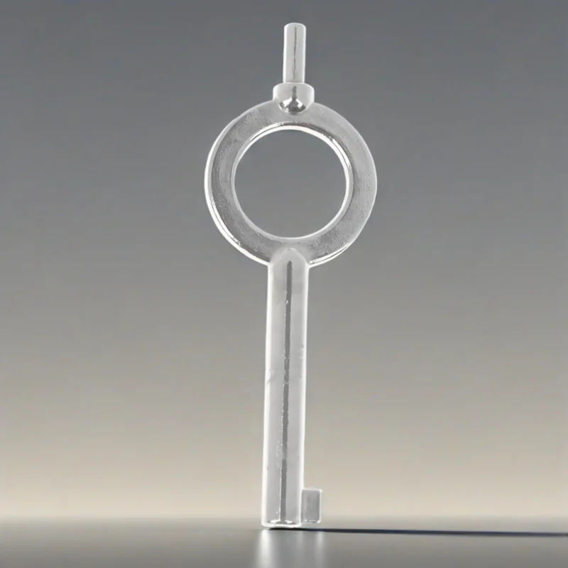 

1Pcs 4.7*1.7CM Zinc Alloy Flat Key Blank Special Key American Style Handcuff Lock Key Universal Keychain