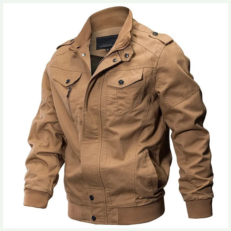 

Men's Cotton Jaet Winter New Sle Pure Cotton Vintage W Pilot Jaet Loose Workwear Outerwear Fce Lined Thiened