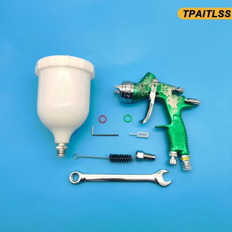 

Green Spider Carving Spray Gun TE20/T110 1.3/1.8mm Nozzle LVMP Pattern Spray Gun